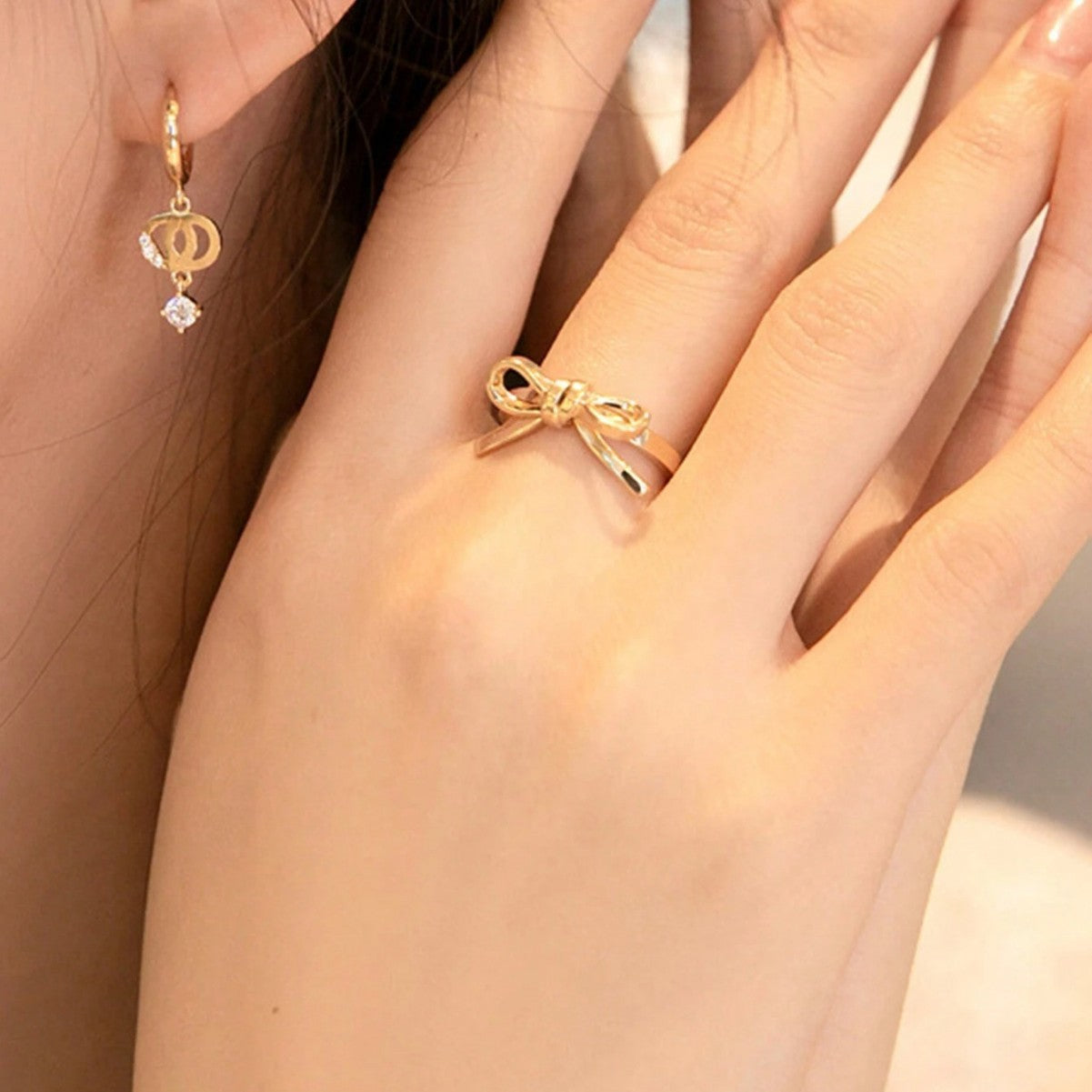 In-stock Bestseller Fashionable Personalized Bow-knot Ring