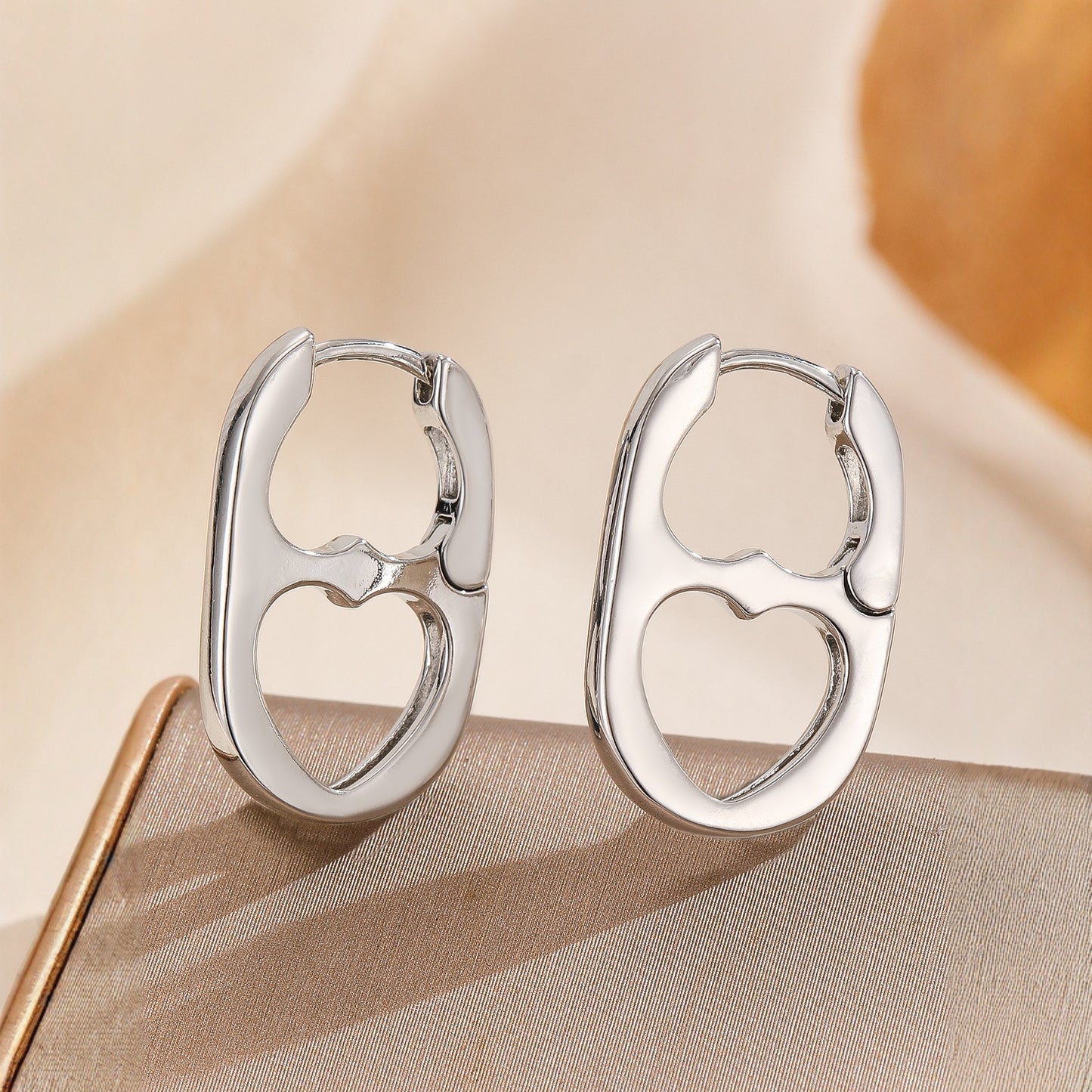 Fashion Women's Jewelry Copper Plated Real Gold Earrings