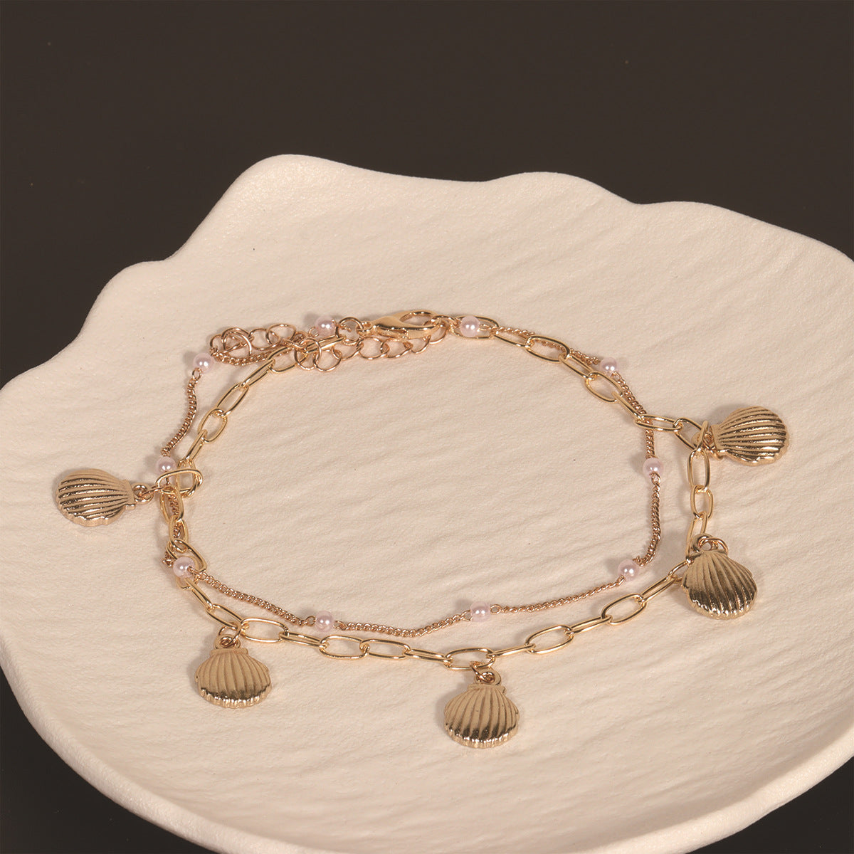 Starfish Shell Pendant Anklet For Women