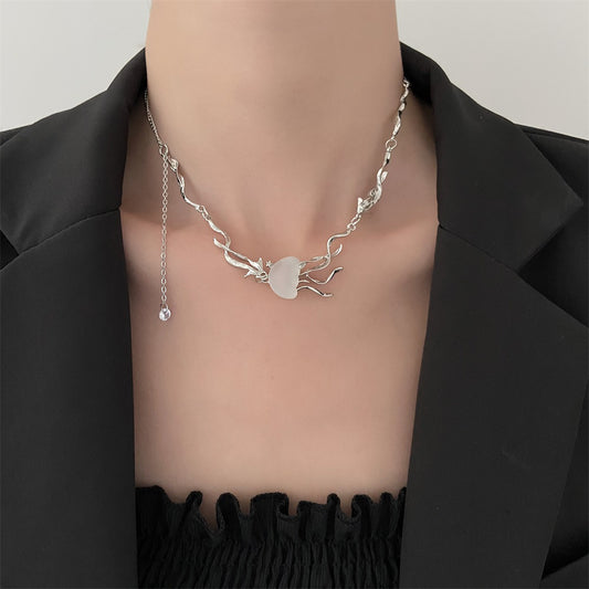 Alloy Jellyfish Tassel Necklace For Women